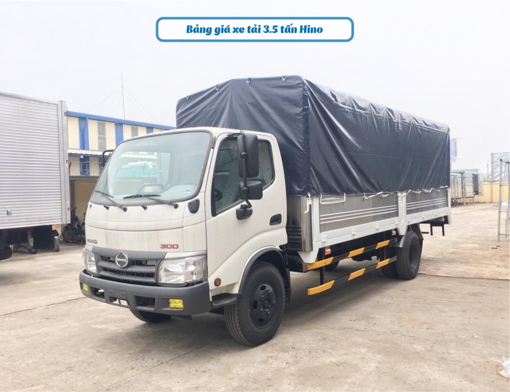 Bảng giá xe tải 3.5 tấn của Hyundai, Isuzu, Đô Thành và Hino